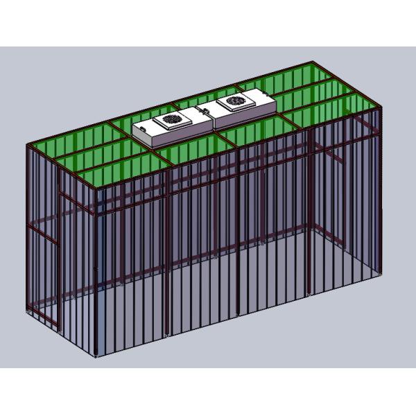 Buy Anti Static Clean Room Booth With Plywooden Case Optimized Air Pressure Control at wholesale prices