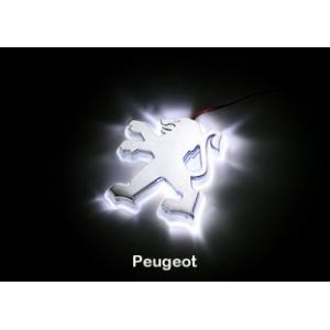 White LED Car Rear Logo Light for PEUGEOT