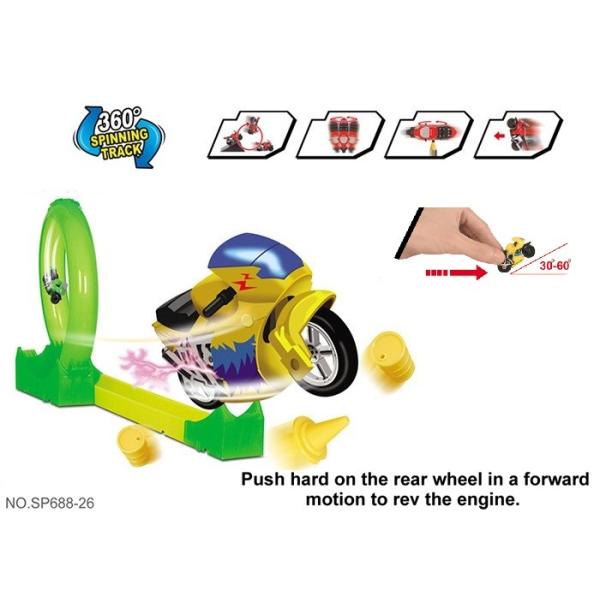 Buy 19 " Inertia Motocycle  Race Track , Toddler Race Track Toys at wholesale prices