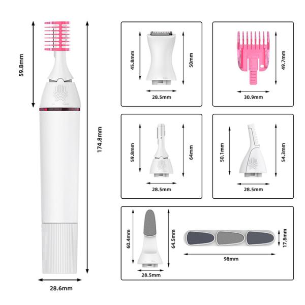 Home Use Nose Eyebrow Trimmer Razor Body Bikini Facial Electrical Hair Remover Device