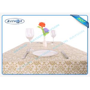 Printed tnt Environmental Spunbond Non Woven Tablecloths For Hotel