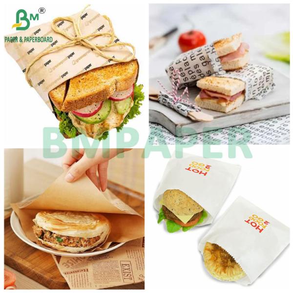 Kit 7 Sandwich Burger Greaseproof 35gr Pelleaglio Paper White Deli Wrap Papel