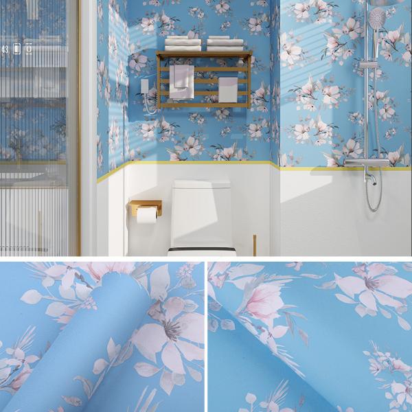 Self Adhesive Waterproof 3D Natural Flower Wallpaper for Easy Installation on Any Smooth and Clean Surfaces