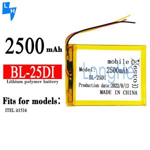 Original BL-25DI High Capacity Mobile Phone Li-ion Battery for ITEL it1516