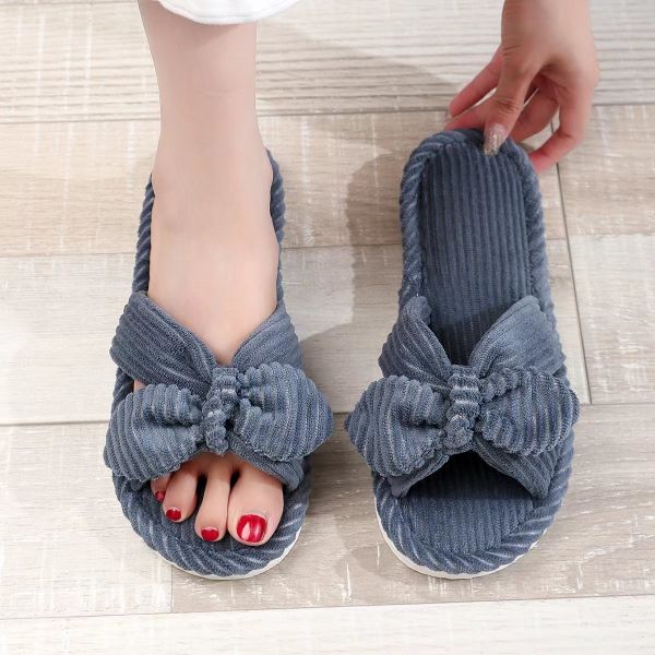Classical Designs Women's Indoor Slippers Soft Sole Open Toe House Slippers OEM