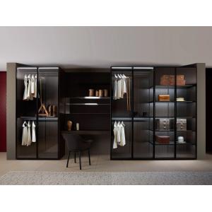 Bespoke Modern PET Wardrobe with Vanity Table Custom Bedroom Closet