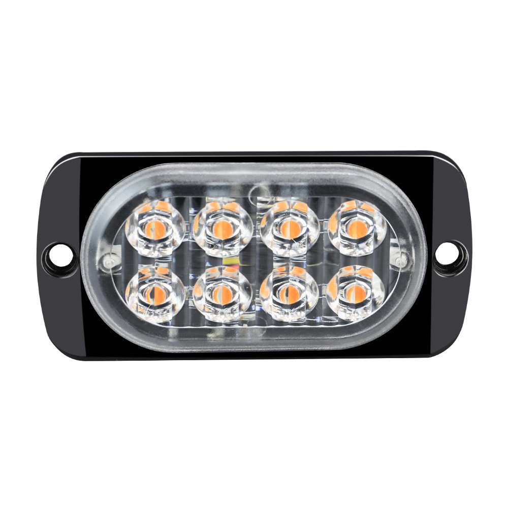Quality 24W 6000K 8pcs Warning LED Strobe Lights Auto Flash for sale