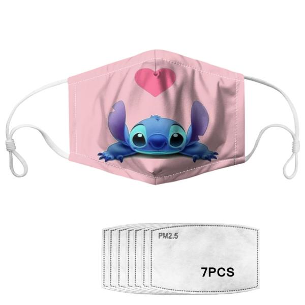 Kids Anti Pollution Printed Face Mask With Widen Earband