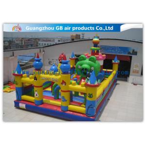 Outside Inflatable Amusement Theme Parks With Bounce House Waterproof PVC