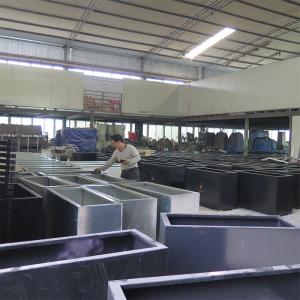 ISO9001 Large Galvanized Steel Garden Metal Flower Pots