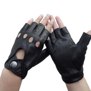 High quality cheap leather gloves fingerless