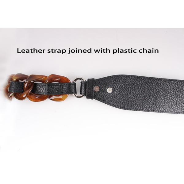 Polyester Canvas Crossbody Shoulder Bag With Plastic Chain