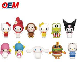 24pcs Calendar PVC Toys Figure OEM Plastic Cartoon Toy Make 5cm Height Plastic