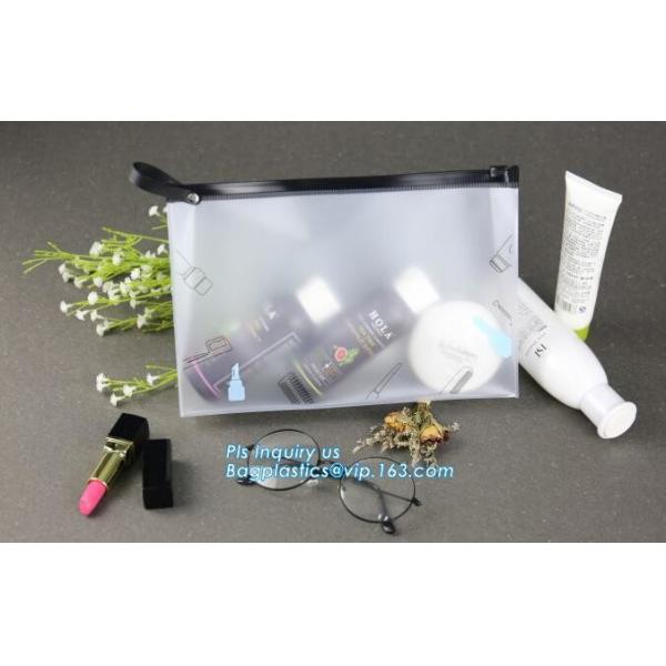Eva Clear Vinyl Cosmetic Bag Slider Zipper Pencil Bag, Promotional Transparent