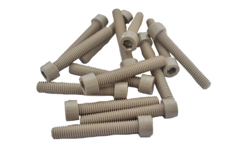 Buy High Strength SGS Peek Bolts Machined Plastic Parts Chemical Resistance at wholesale prices