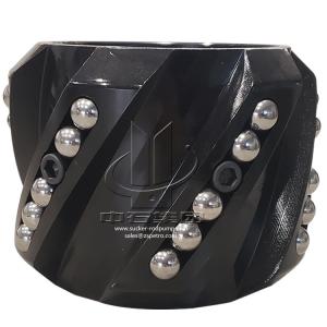 Quality Oilfield Solid Rigid Roller Centralizer With Spiral Vane for sale