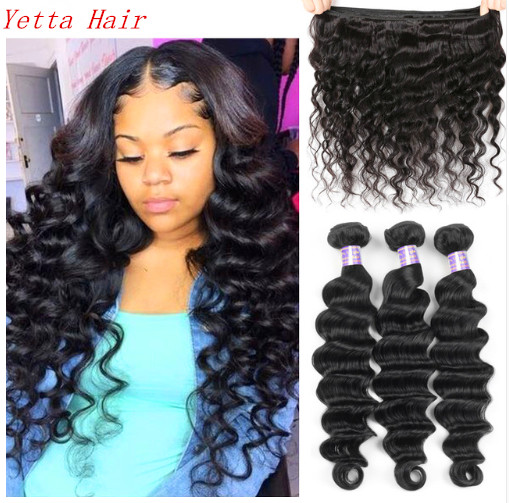 Buy Peruvian Human Virgin Hair Loose Deep Wave 1b Natural Color No Chemical at wholesale prices