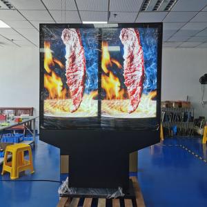 China 55-Inch Outdoor Waterproof Dual-Screen Menu Board With Sunscreen Thermal Treatment Middle East Available on sale