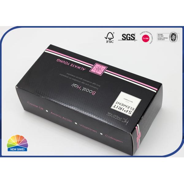 Buy Hair Care Products Packaging 4c UV Print Rectangle Folding Mail Box at wholesale prices