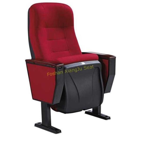 High Back PU Foam Metal Stadium Chairs With Plywood Back / Auditorium Theater Seating