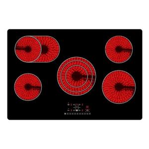 AC240v 77cm 5 Burner Electric Ceramic Hob For Hotel