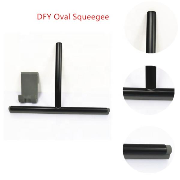 High Quality Black Stainless Steel Shower Squeegee Window Wiper for Car Glass Mirror Door Floor