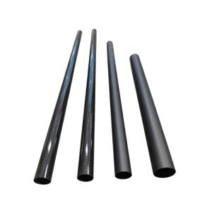 High Modulus Wrapped 3k Woven Fabric Carbon Fiber Tube For Sports Agriculture