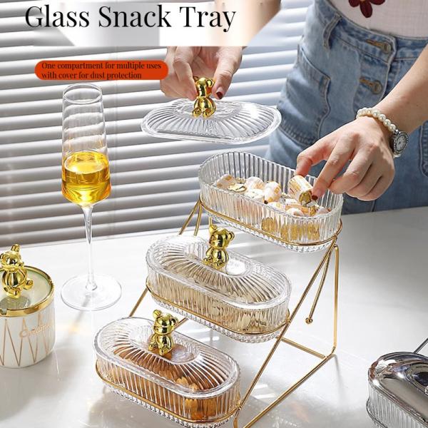 Minisit Artisanal Plastic Serving Tray for Desserts Nuts Back to School Modern