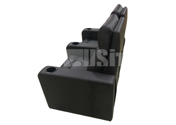 Synthetic PU Leather Home Cinema Chair With Embroidery Logo