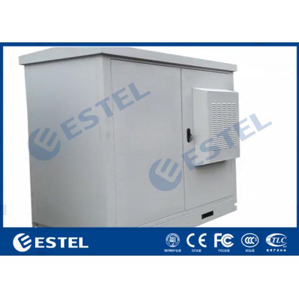 Dual Compartment Outdoor Rack Mount Enclosure Weatherproof With PDU EMS UPS