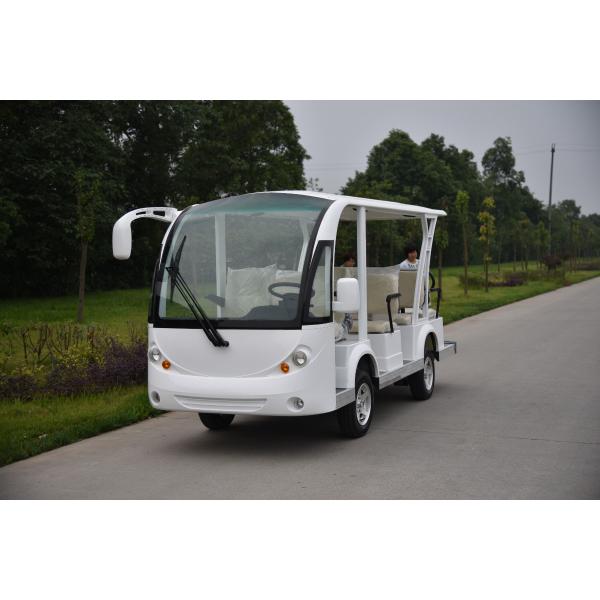 Customized Mini Electric Sightseeing Cars Four Wheels With Hydraulic Braking