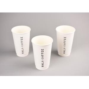 16oz 400ml Coffee to Go Paper Cups Double Wall Paper Cups with Black Lids