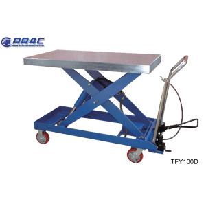 AA4C Pneumatic Hydraulic Cart And Hydraulic Double-function Table Truck