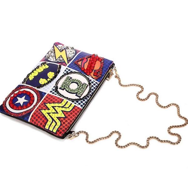 2016 new creative handmade embroidery exquisite fashion pu leather shoulder