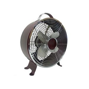 Retro Metal Electric Table Fan With Full Copper Motor 90 Degree Oscillation 2