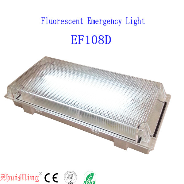 LED IP65 Waterproof PC Diffuser Battery Rechargeable Emergency Light