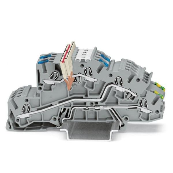 WAGO Din Rail Mounted Terminal Blocks For Multi Layer Electrical Installation