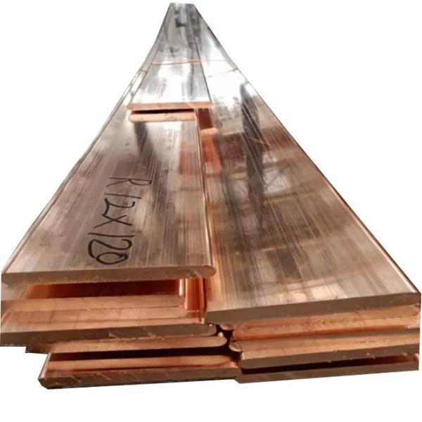 Buy Bending Welding Decoiling Copper Row ASTM DIN Copper Flat Bar at wholesale prices