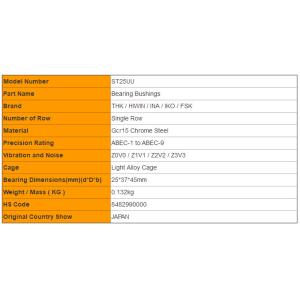 THK Linear Rotating Bushing Bearings ST8UUB ST10UUB ST12UUB ST16UUB ST20UUB