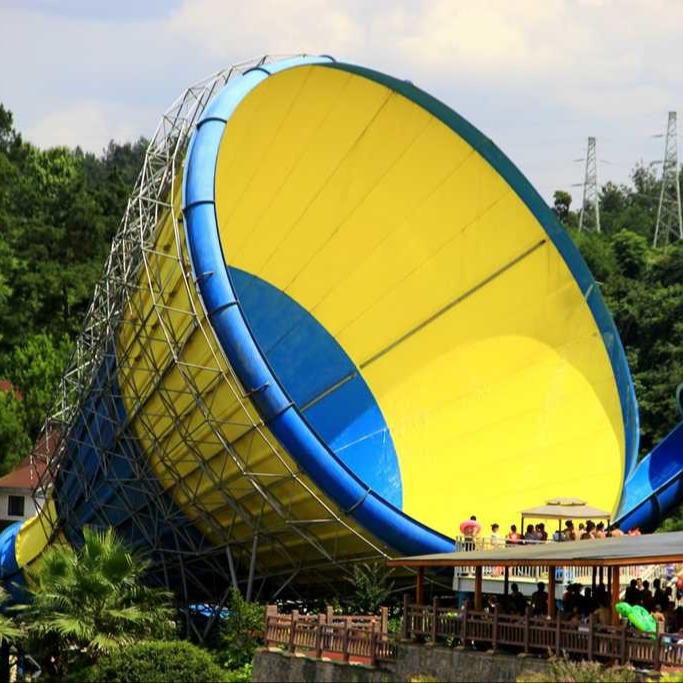 Water Park Equipment Adult Large Water Slide 4 Persons Riding