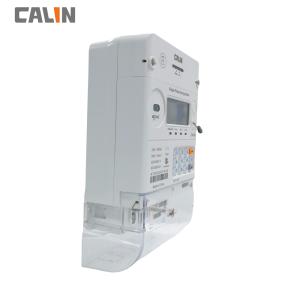 Card Prepayment Single Phase Electric Meter , Surge Protection Wireless Power