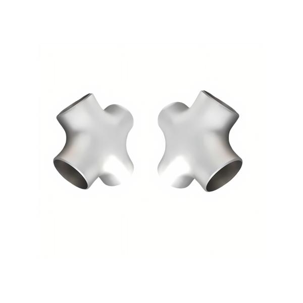 Buy ASTM B16.9 GR2 Buttweld Titanium Pipe Cross Straight Cross at wholesale prices