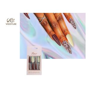 Long Stiletto Ballerina Coffin Shape DIY Fake Nails Fashion Trend