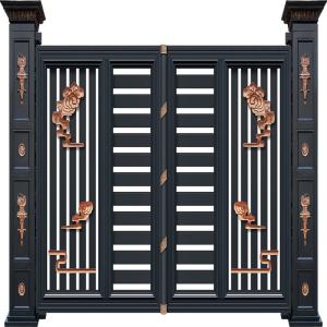 China Outdoor Garden galvanized Aluminium Pedestrian Gate Manual Sliding on sale