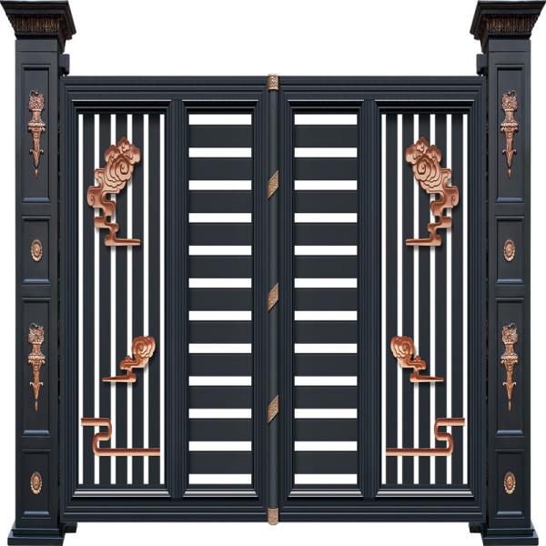 Buy Outdoor Garden galvanized Aluminium Pedestrian Gate Manual Sliding at wholesale prices