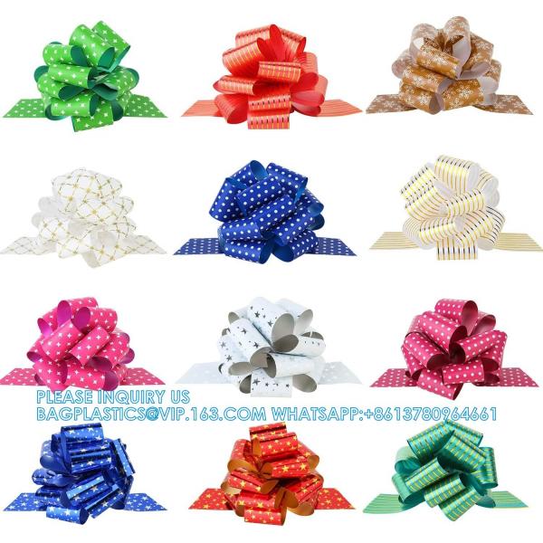 Pull Bow Gift Wrapping Pull Bow Ribbon Pull Bows For Christmas Wedding Baskets Valentine'S Day Bows Multicolor Ribbon
