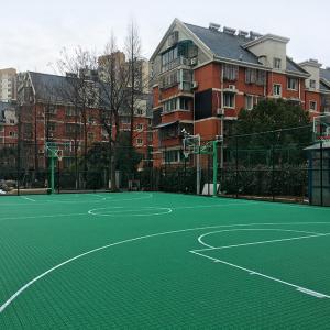 Removable 350g Outdoor Sports Surfaces Interlocking Flooring No Bulging