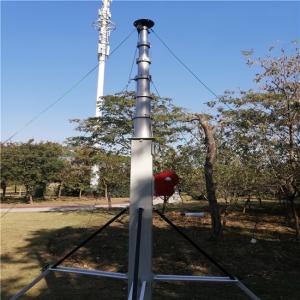 China Winch Operated 9M 30ft Telescoping Aluminum Antenna Mast on sale