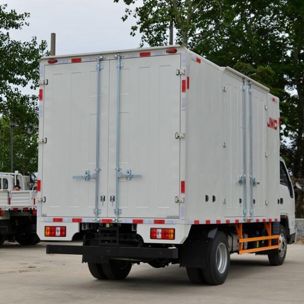 Factory Customized 4X2 130HP JMC Truck Van Trucks Cargo Van Truck With 4.2Meter Cargo Boxes