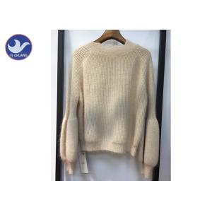 Half Cardigan Knitting Womens Jumper Sweater Pullover Acrylic Wool Composition